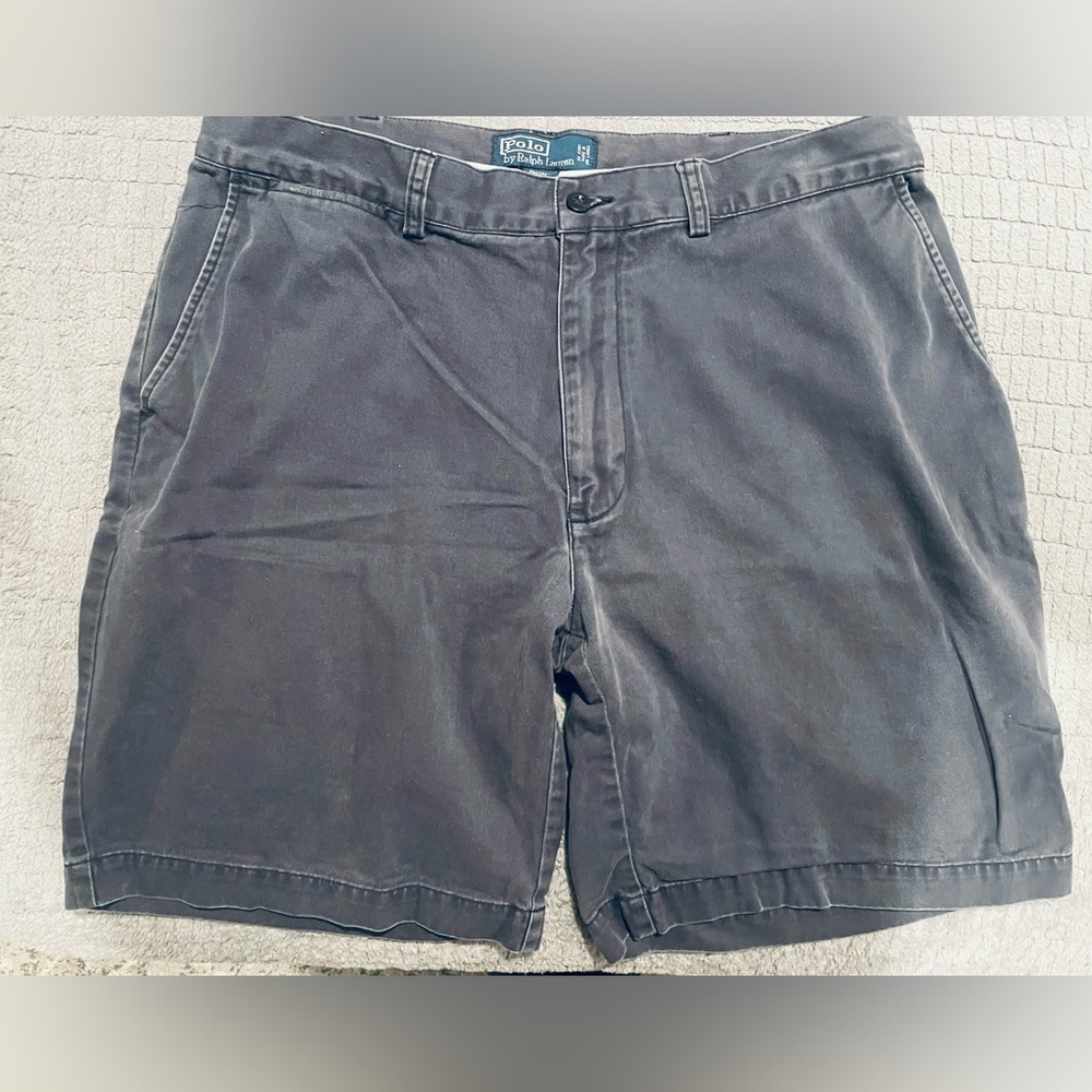 Polo Ralph Lauren Vintage Distressed Prospect Shorts Size 36 Gray